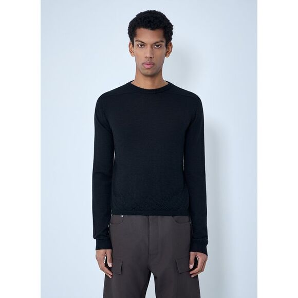 Rick Owens Men Fine Knit Wool Sweater